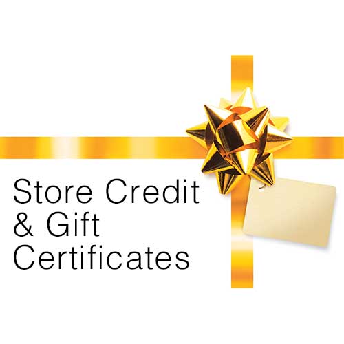 Store Credit and Gift Certificates