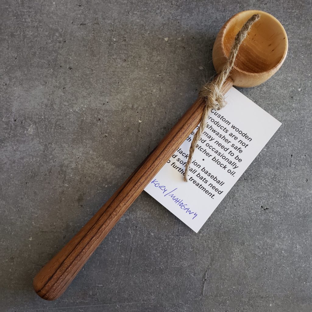 Coffee Scoop made by Black Lion Woodturning Lucas Roasting Company LLC.